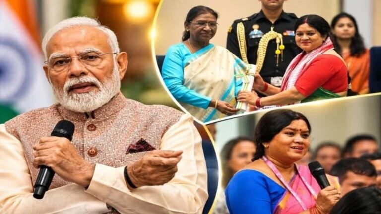 CG NEWS : राष्ट्रीय शिक्षक सम्मान से नवाजी गईं छत्तीसगढ़ की सुनीता यादव, राष्ट्रपति से सम्मान और PM मोदी से किया संवाद