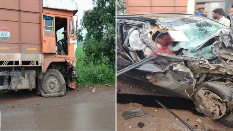 CG Accident : छत्तीसगढ़ में दर्दनाक सड़क हादसा’ ट्रक ने क्रेटा को मारी जोरदार टक्कर, एक की मौत और तीन घायल